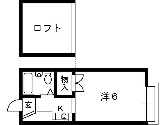 シャンブルKITANOⅠ 間取り