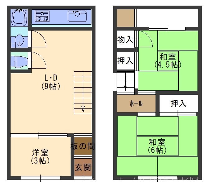 条南町一戸建て Ⅱ 間取り