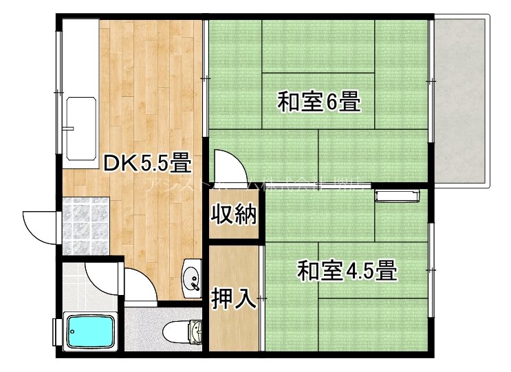 浜寺ハイツ 間取り