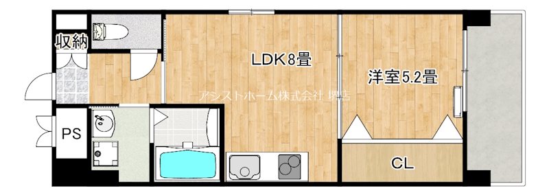 シティーコート堺駅前 間取り