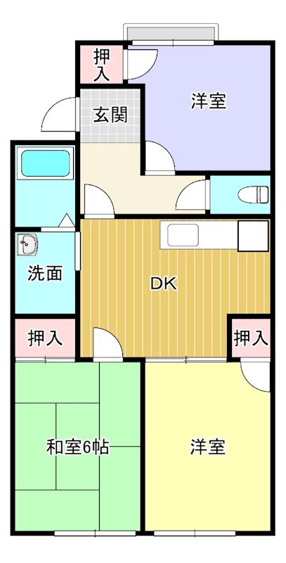 グリーンハイツ遠藤 間取り