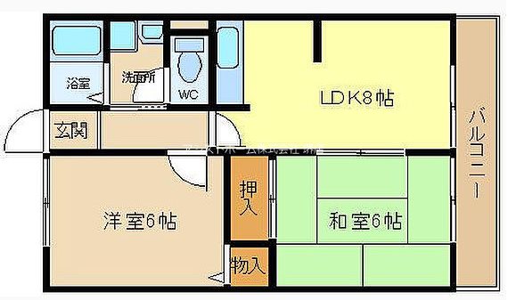 ハーモネート浜寺B 間取り