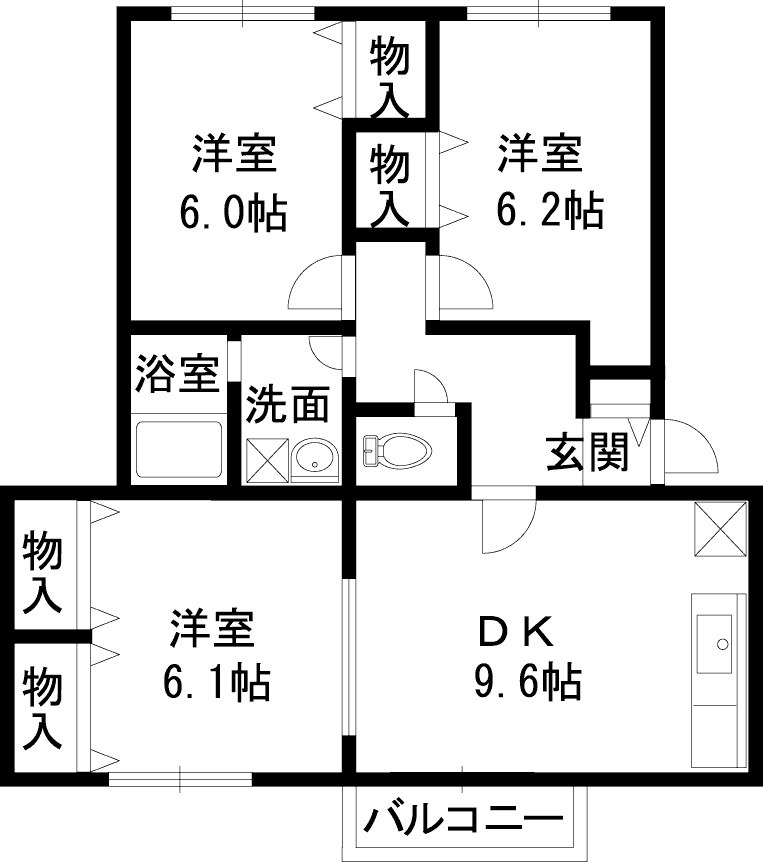 ラ・プリミエール城東 間取り