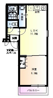 フジパレス諏訪ノ森Ｖ番館 間取り