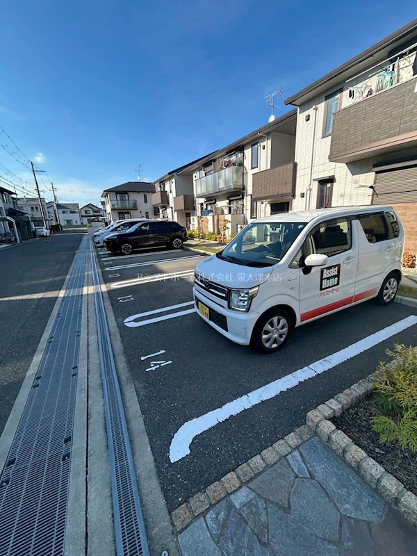 ヴィラアステール 広めの駐車場