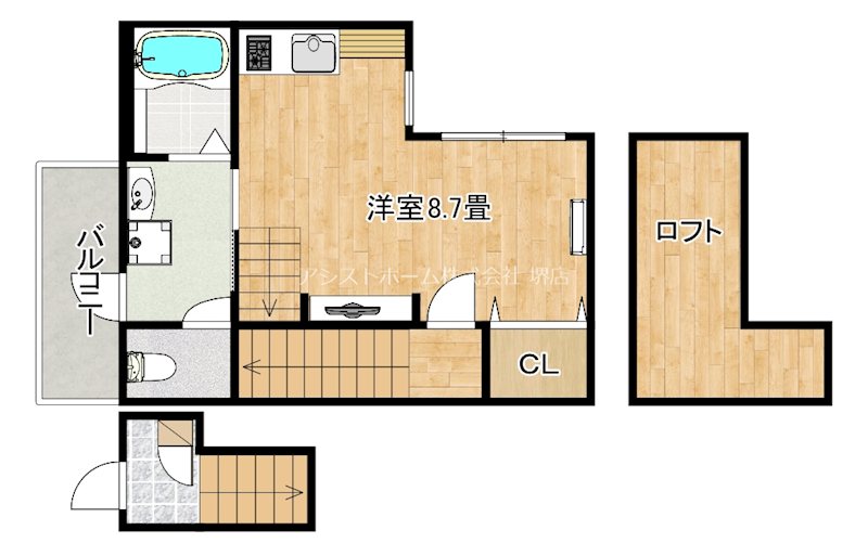 あんしん+出島町 間取り