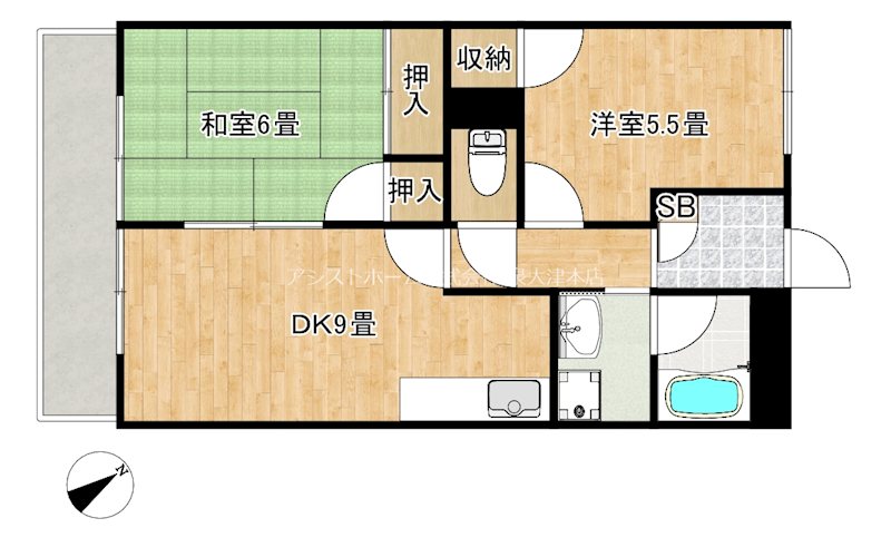 P＆Kマンション 間取り