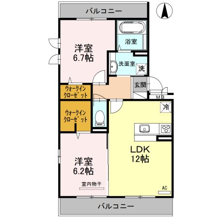 アルカディア和泉中央 広々とした間取りです