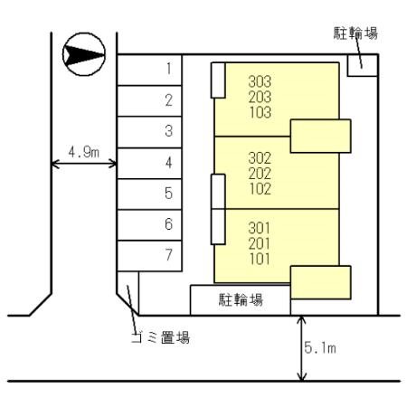 メゾンヴィオラ 駐車場