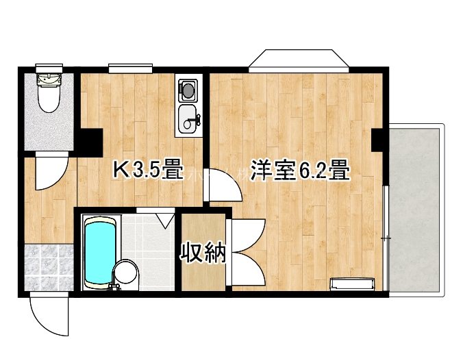 RIGEL御陵前 間取り
