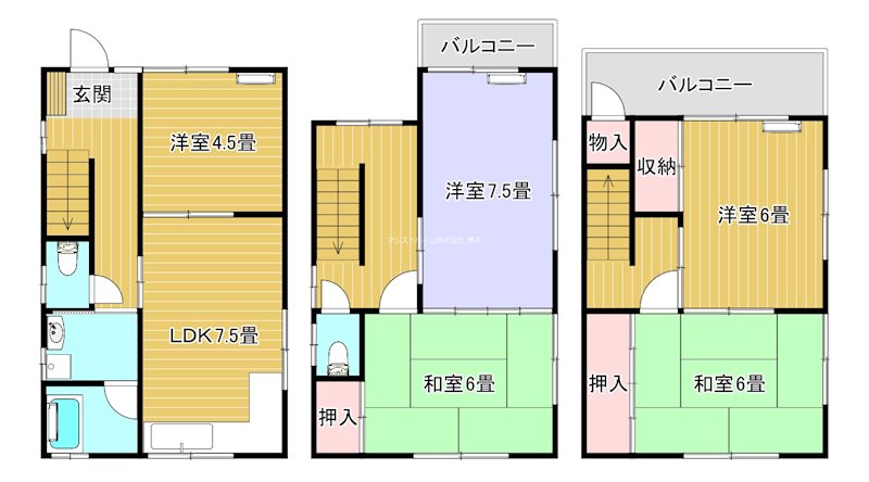 羽衣3丁目戸建て 間取り