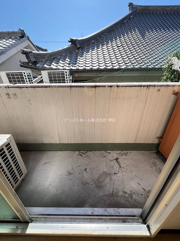 少林寺TKハイツ ベランダ