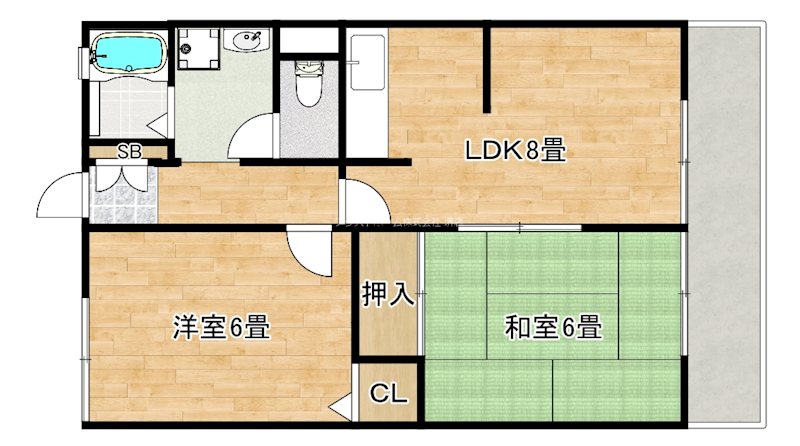 ハーモネート浜寺B 間取り