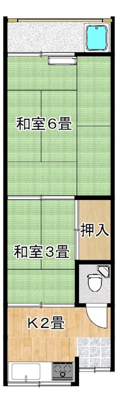 浜寺石津町東コーポ 間取り