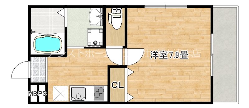 フジパレス助松町Ⅱ番館 間取り