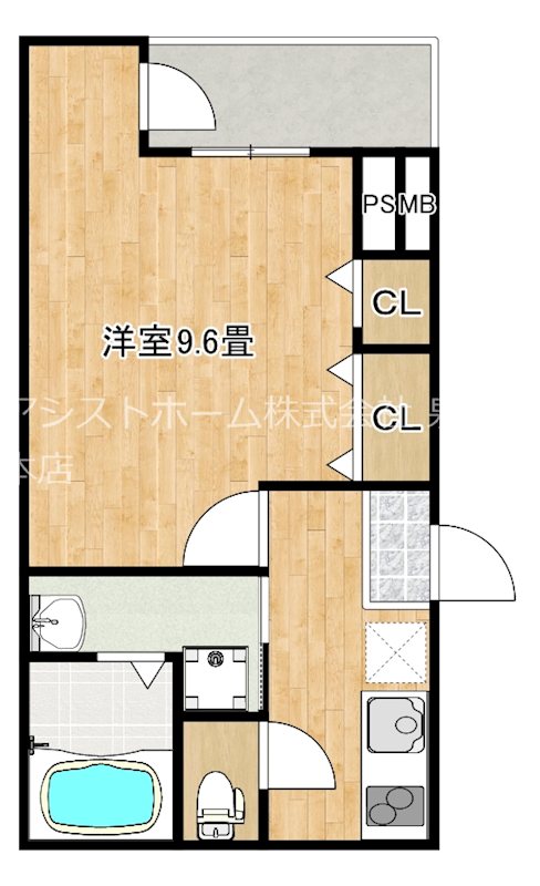 フジパレス助松町Ⅱ番館 使いやすい間取り