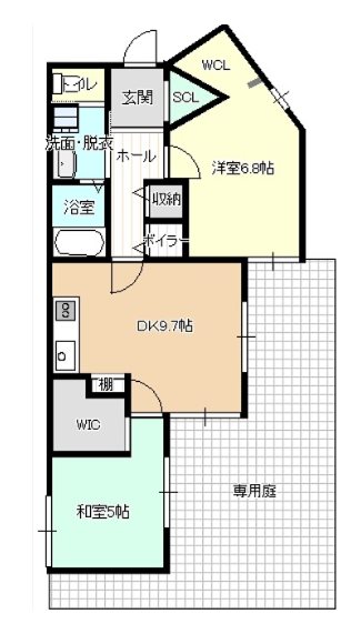 サンライズマンション岸和田上野町 間取り