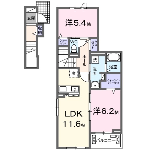 メゾン　ヴォロンテ　Ⅰ 間取り