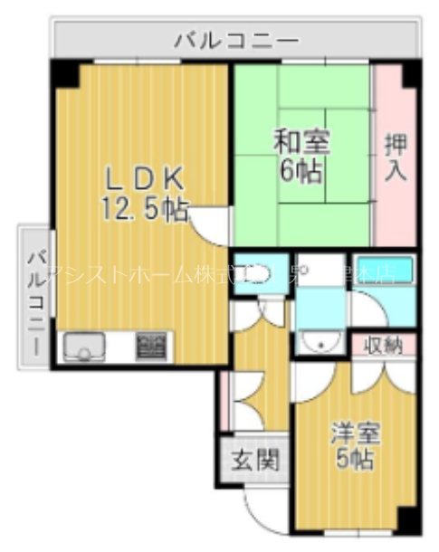 ロイヤルコーポ忠岡 間取り
