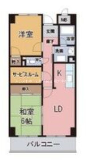 ロサノS北豊中 間取り