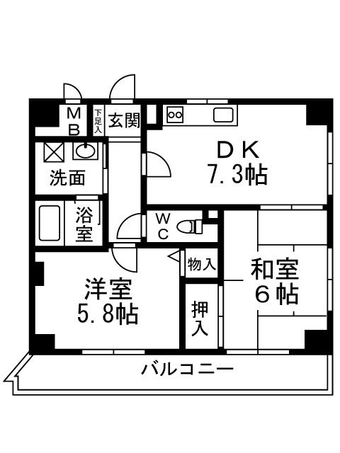 グランエクセル高師浜 間取り