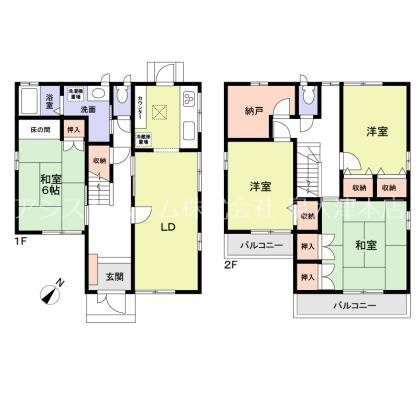 高石市綾園2丁目貸家 間取り