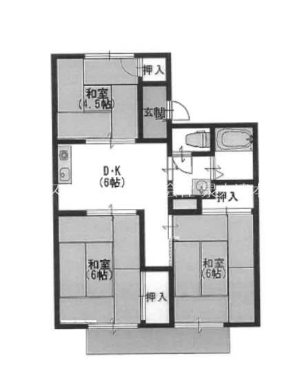 ISE伊勢住宅　我孫子6703 間取り