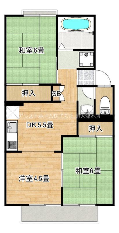 サニーグリーン北喜 間取り