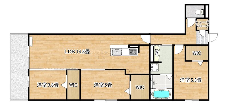 Ｏｅｓｔｅ Ｃａｓａ 間取り