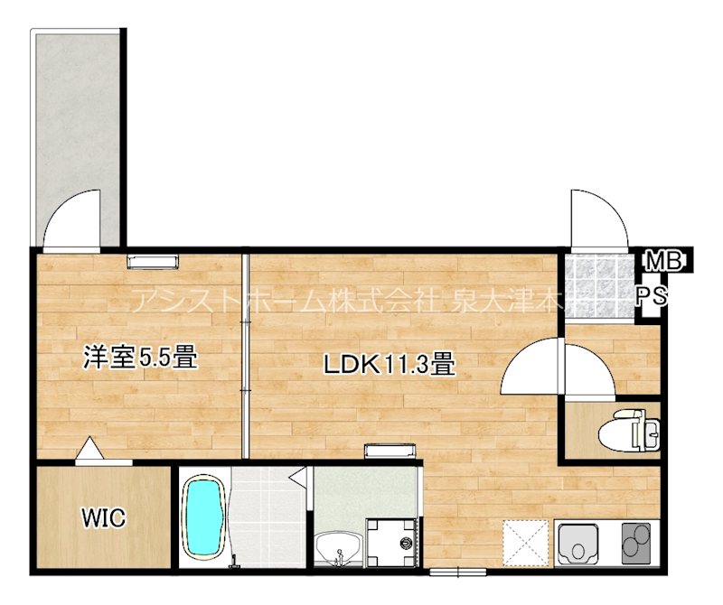 グランハイツ西喜 使いやすい間取り