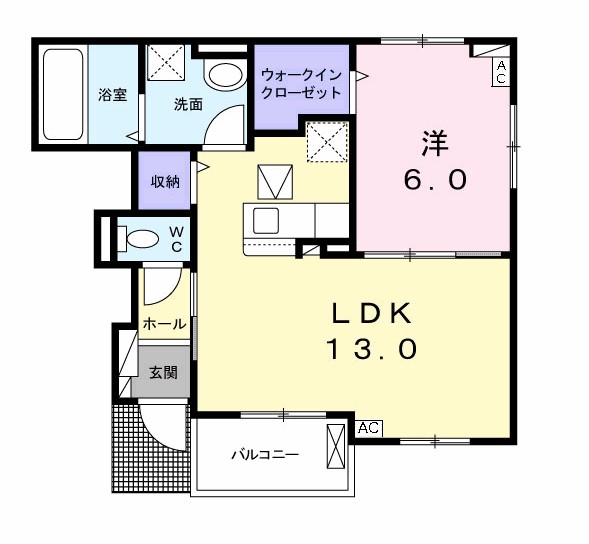 ベル　ソレイユ 広々とした間取りです
