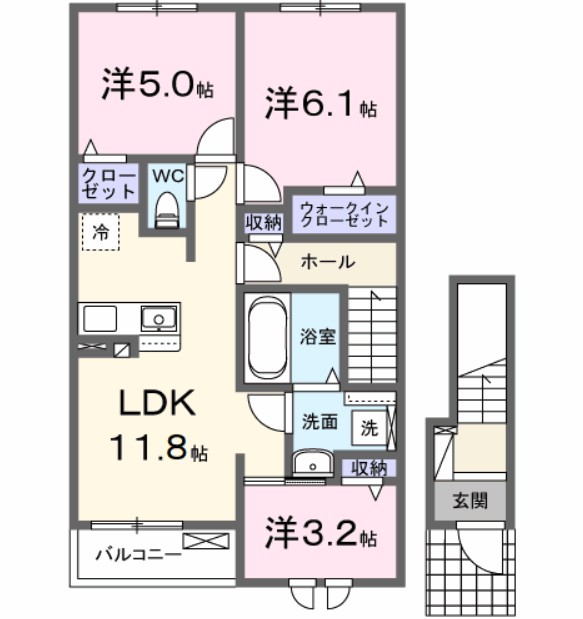 ＬＵＰＩＮＵＳ　ＨＥＩＭ 間取り