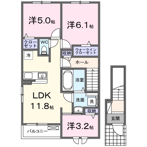 ＬＵＰＩＮＵＳ　ＨＥＩＭ 間取り