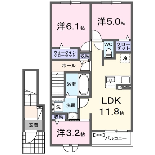 ＬＵＰＩＮＵＳ　ＨＥＩＭ 間取り