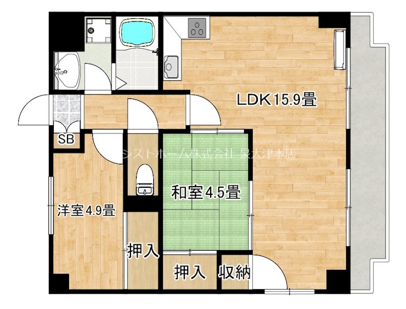 ビーチマンションⅡ 間取り