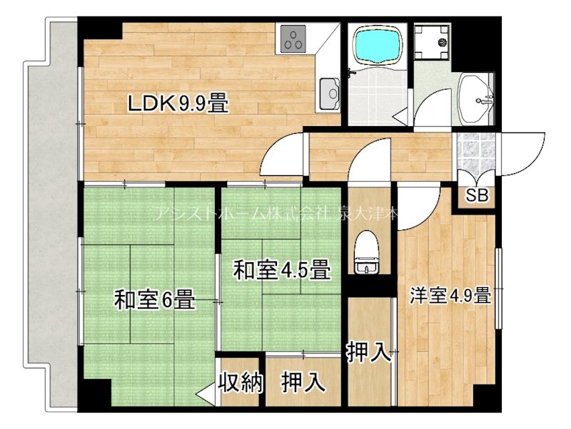 ビーチマンションⅡ 間取り