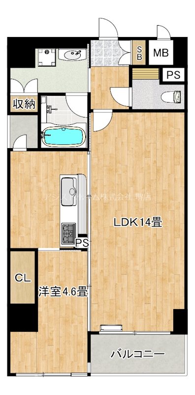 アトリエール堺新町  間取り