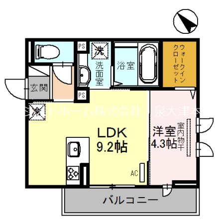 デンテ・ディ・レオーネ 間取り