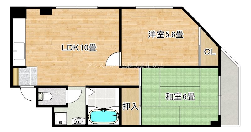 シャトー旭ヶ丘 間取り