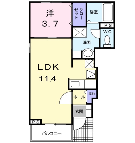 カーサ　プラシードⅠ 間取り