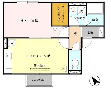 パレス向日葵 広々とした間取りです
