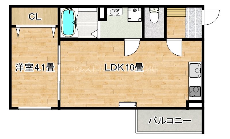 F＋style浜寺石津町西1号館 間取り