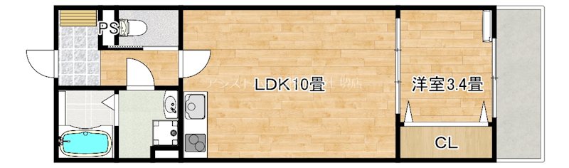 F＋style浜寺石津町西3号館 間取り