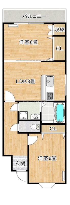シャルマンミナト 間取り