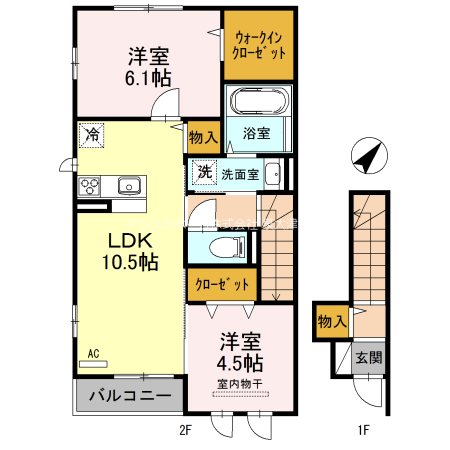 JIN/輝　A棟 間取り