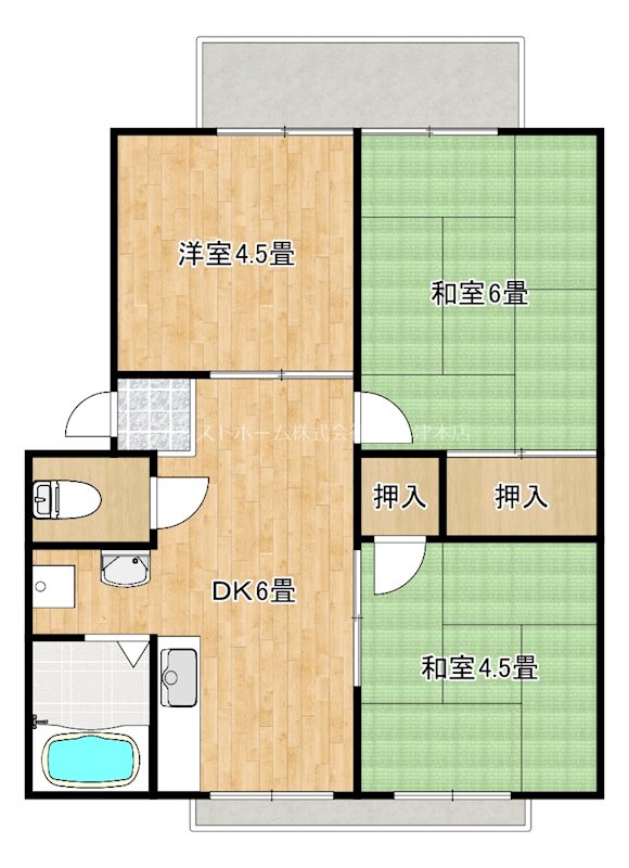 スカイハイツⅠ 間取り