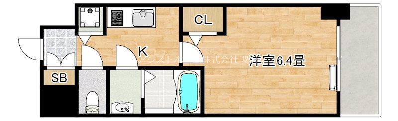 S-RESIDECE堺湊駅前azure 間取り