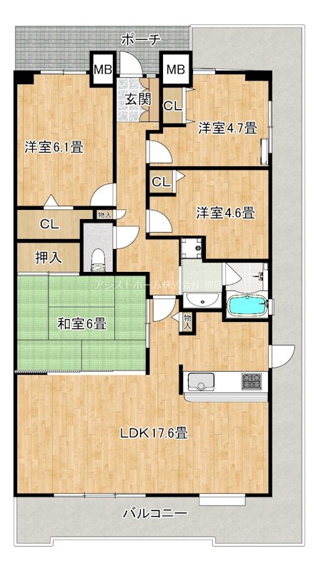 東急ドエル・アルス堺フェニックス 間取り