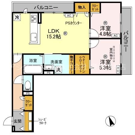 パサログランデ羽衣 間取り