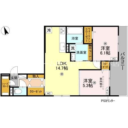 パサログランデ羽衣 間取り
